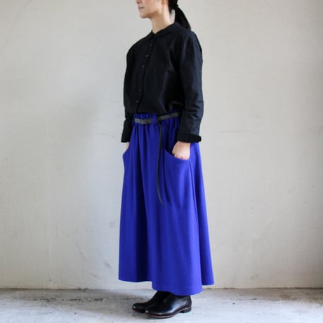 **2026秋冬分到着** atelier naruse アトリエナルセ　 wool punch gather skirt ウールポンチギャザースカート