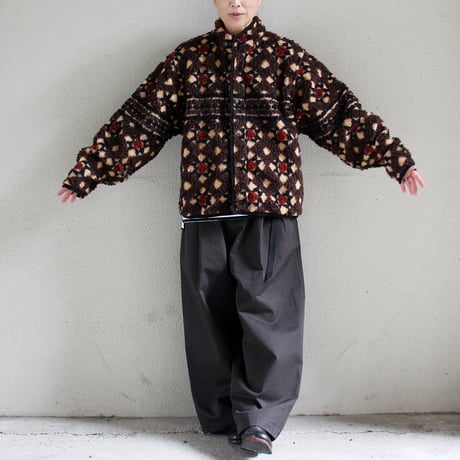 ASEEDONCLOUD アシードンクラウド　Station floor pattern blouson  #Brown  【送料無料】