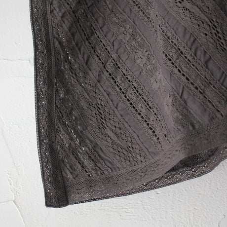 soil ソイル　ALL LACE FRENCH SLEEVE PONCHO #チャコール　【送料無料】