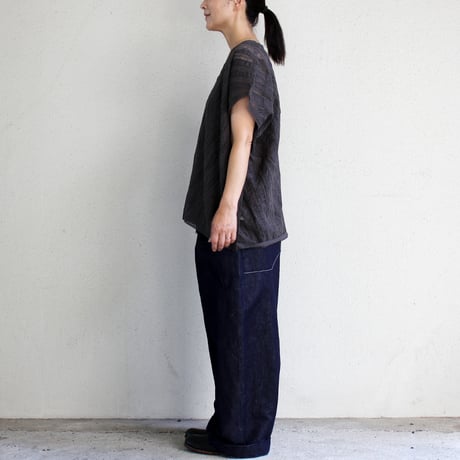 soil ソイル　ALL LACE FRENCH SLEEVE PONCHO #チャコール　【送料無料】