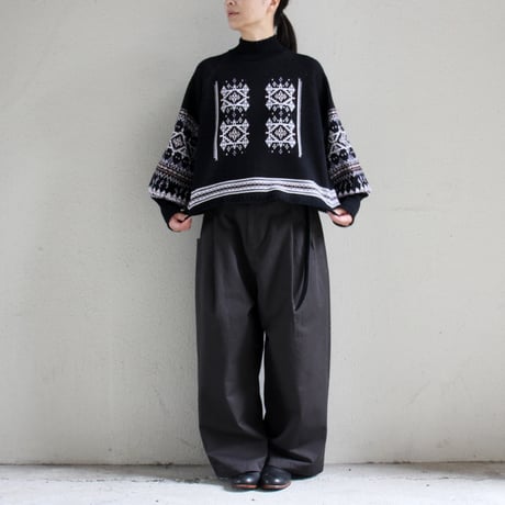 ASEEDONCLOUD アシードンクラウド　Memories pull on knit  #Black  【送料無料】