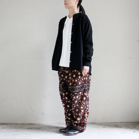 ASEEDONCLOUD アシードンクラウド　Station floor pattern trousers  #Brown  【送料無料】