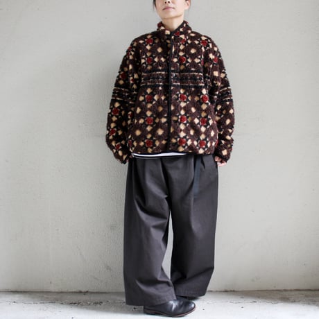 ASEEDONCLOUD アシードンクラウド　Station floor pattern blouson  #Brown  【送料無料】