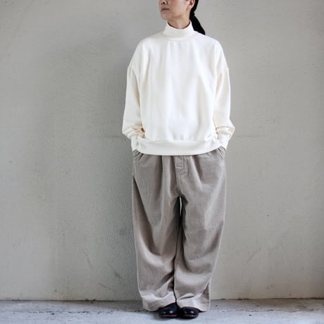 TRAVAIL MANUEL トラバイユマニュアル　サッカーコールデイリーパンツ　#ブラック、ベージュ、オフ白　【送料無料】