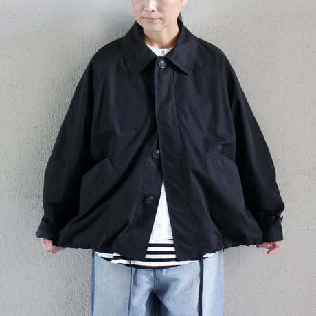 TRAVAIL MANUEL トラバイユマニュアル　ハイカウントウェザーステンブルゾン　#ブラック、カーキ　【送料無料】