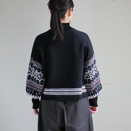 ASEEDONCLOUD アシードンクラウド　Memories pull on knit  #Black  【送料無料】
