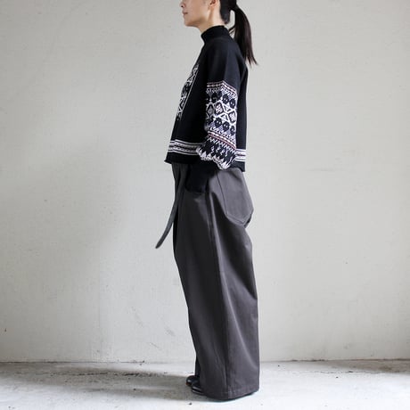ASEEDONCLOUD アシードンクラウド　Memories pull on knit  #Black  【送料無料】