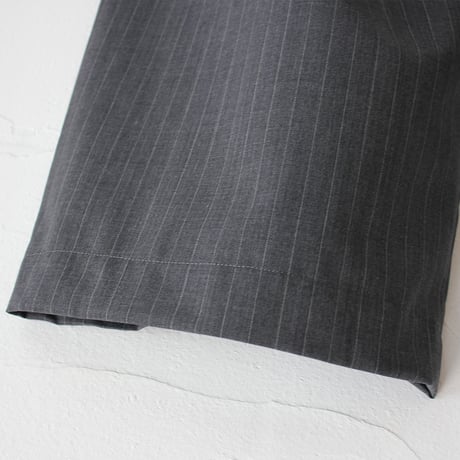 TRAVAIL MANUEL トラバイユマニュアル　TWトロストライプ2タックワイドパンツ　#グレー、ネイビー