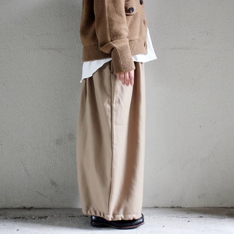 ASEEDONCLOUD アシードンクラウド Flannel Handwerker culottes  #Beige , Dark Green  【送料無料】