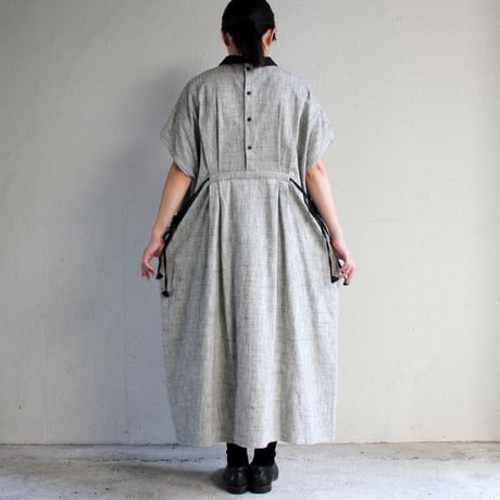 ASEEDONCLOUD アシードンクラウド　Sampler cloth Memories pullover dress #Light Grey  【送料無料】