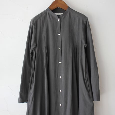 SUSURI ススリ　ログシャツドレス　#charcoal 　【送料無料】