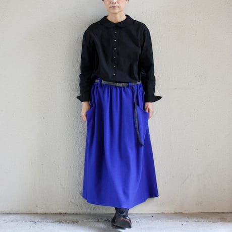 **2026秋冬分到着** atelier naruse アトリエナルセ　 wool punch gather skirt ウールポンチギャザースカート