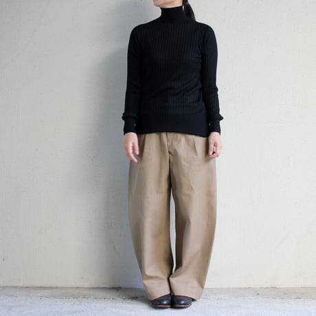 ASEEDONCLOUD アシードンクラウド　HandWerker　Khaki Denim HW Wide Trousers ワイドトラウザー  #KHAKI 【送料無料】