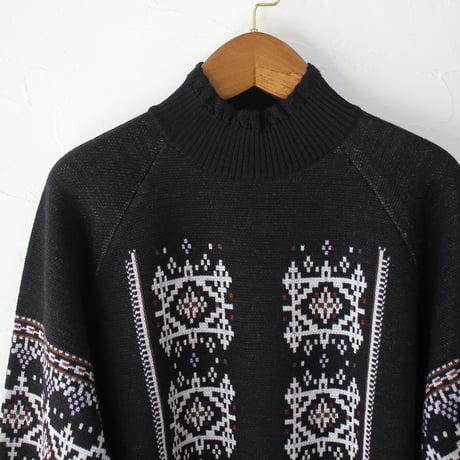 ASEEDONCLOUD アシードンクラウド　Memories pull on knit  #Black  【送料無料】