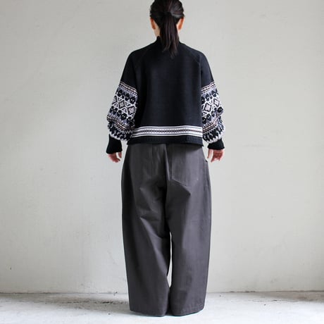 ASEEDONCLOUD アシードンクラウド　Memories pull on knit  #Black  【送料無料】