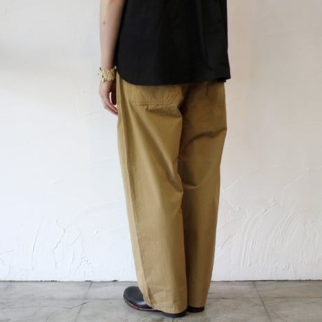 TRAVAIL MANUEL トラバイユマニュアル　コンパクトウェザーユニティパンツ　#ブラック、キャメル、サンド、オフ白