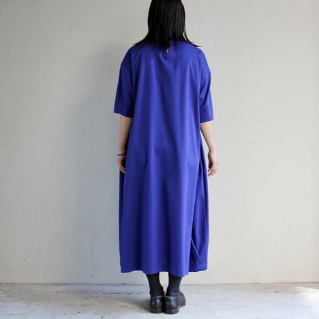 atelier naruse アトリエナルセ　コットンカットソーコクーンワンピース　#ネイビーブルー、ブラック　【送料無料】