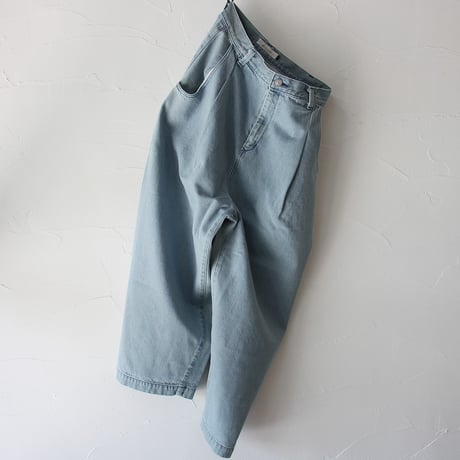 atelier naruse アトリエナルセ　コットンデニムタックパンツ　cotton denim tuck pants　#vintage wash
