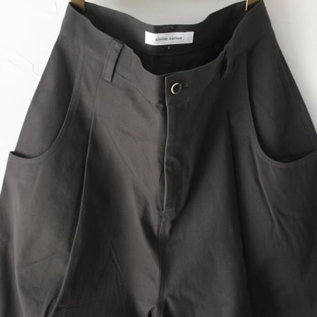 atelier naruse アトリエナルセ　ヴィンテージチノ ワイドタックパンツ vintage chino wide tuck pants