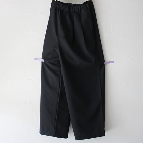 TRAVAIL MANUEL トラバイユマニュアル　TWトロストライプ2タックワイドパンツ　#グレー、ネイビー