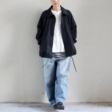 TRAVAIL MANUEL トラバイユマニュアル　ハイカウントウェザーステンブルゾン　#ブラック、カーキ　【送料無料】