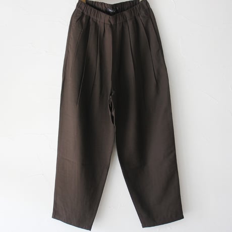 TRAVAIL MANUEL トラバイユマニュアル　ヴィンテージツイル4タックジョッパーズ　#ブラック、ベージュ、ブラウン