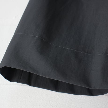 lelill レリル　タックフレアースカート　#チャコール　【送料無料】