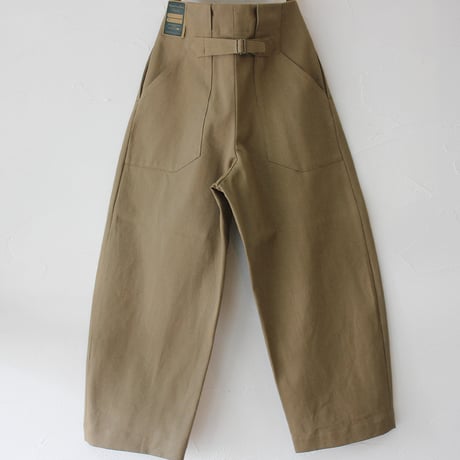 ASEEDONCLOUD アシードンクラウド　HandWerker　Khaki Denim HW Wide Trousers ワイドトラウザー  #KHAKI 【送料無料】