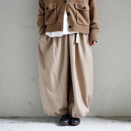 ASEEDONCLOUD アシードンクラウド Flannel Handwerker culottes  #Beige , Dark Green  【送料無料】