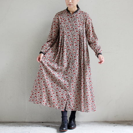 SUSURI ススリ　ログシャツドレス　#beige 【送料無料】