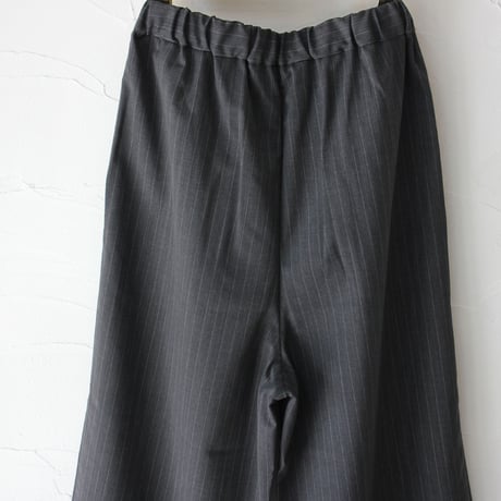 TRAVAIL MANUEL トラバイユマニュアル　TWトロストライプ2タックワイドパンツ　#グレー、ネイビー