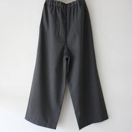 TRAVAIL MANUEL トラバイユマニュアル　TWトロストライプ2タックワイドパンツ　#グレー、ネイビー