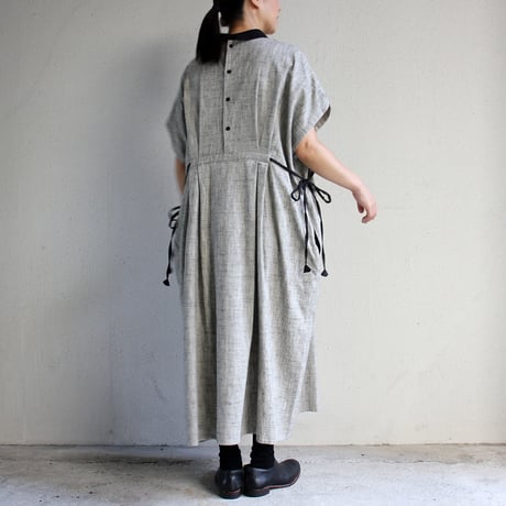 ASEEDONCLOUD アシードンクラウド　Sampler cloth Memories pullover dress #Light Grey  【送料無料】