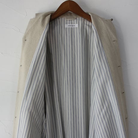 atelier naruse アトリエナルセ　コットンリネンギャバ テーラードコート　cotton linen gabardine tailored coat