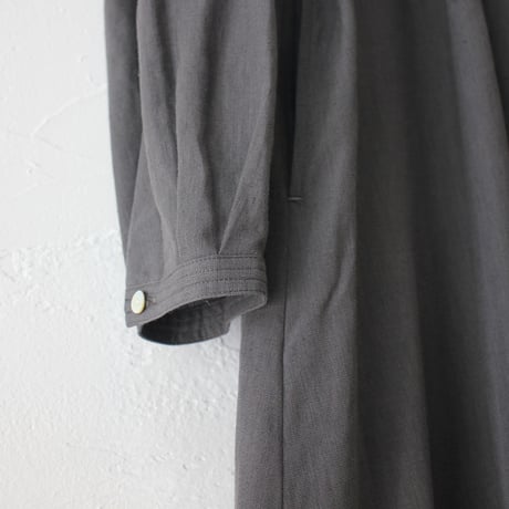 SUSURI ススリ　ログシャツドレス　#charcoal 　【送料無料】