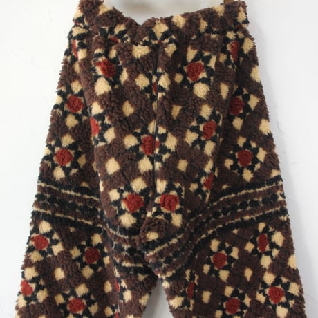ASEEDONCLOUD アシードンクラウド　Station floor pattern trousers  #Brown  【送料無料】