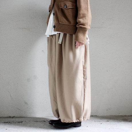ASEEDONCLOUD アシードンクラウド Flannel Handwerker culottes  #Beige , Dark Green  【送料無料】