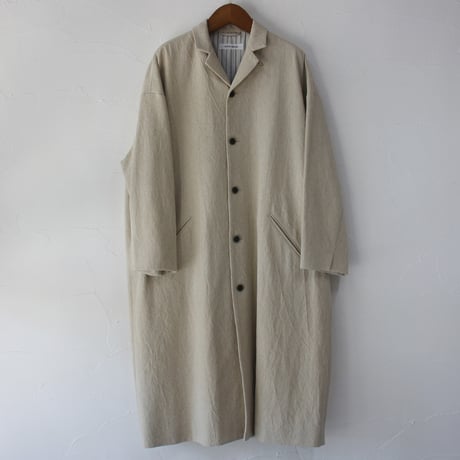 atelier naruse アトリエナルセ　コットンリネンギャバ テーラードコート　cotton linen gabardine tailored coat