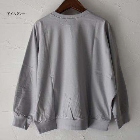 **MORE SALE** TRAVAIL MANUEL トラバイユマニュアル　ミディ天竺長袖ドルマンプルオーバー