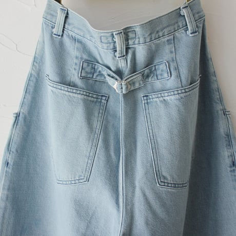 atelier naruse アトリエナルセ　コットンデニムタックパンツ　cotton denim tuck pants　#vintage wash