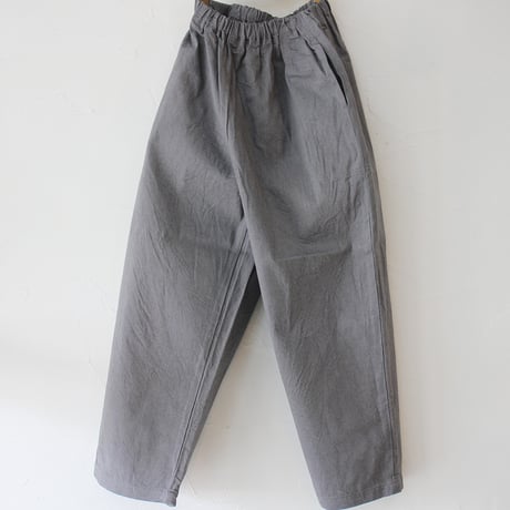 **グレー・ブルー再入荷** homspun ホームスパン　10ozデニムギャザーパンツ　#ホワイト、グレー、ブリーチブルー、ブルー