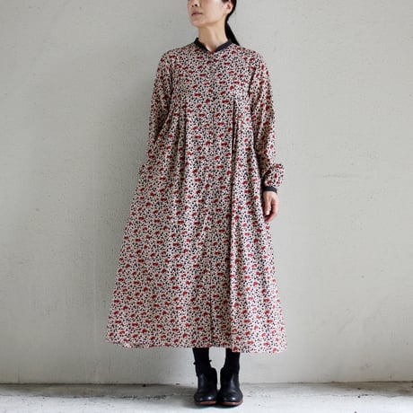 SUSURI ススリ　ログシャツドレス　#beige 【送料無料】