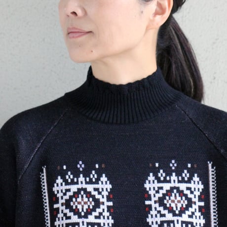 ASEEDONCLOUD アシードンクラウド　Memories pull on knit  #Black  【送料無料】