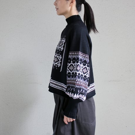 ASEEDONCLOUD アシードンクラウド　Memories pull on knit  #Black  【送料無料】