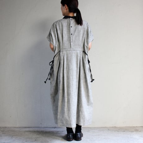 ASEEDONCLOUD アシードンクラウド　Sampler cloth Memories pullover dress #Light Grey  【送料無料】