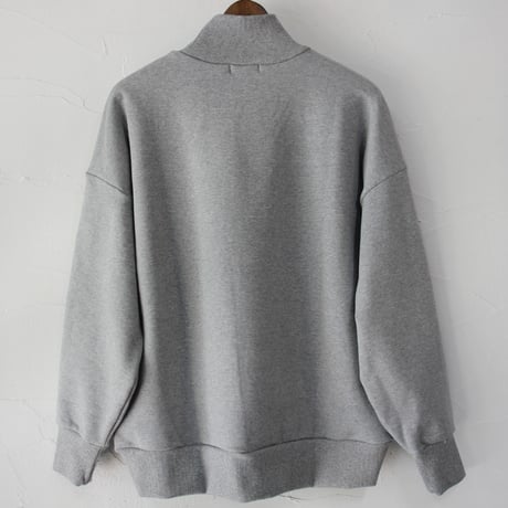TRAVAIL MANUEL トラバイユマニュアル　プラッシュ裏毛ハイネックプルオーバー　#ブラック、杢グレー、クリーム