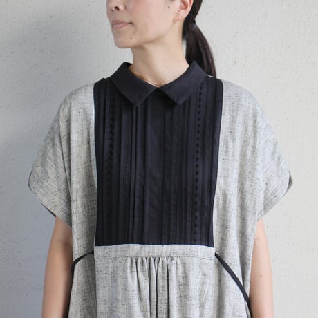 ASEEDONCLOUD アシードンクラウド　Sampler cloth Memories pullover dress #Light Grey  【送料無料】