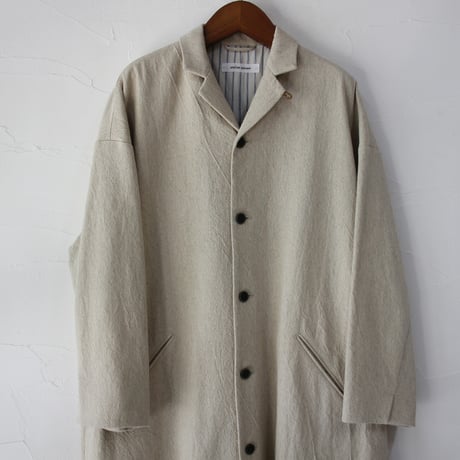 atelier naruse アトリエナルセ　コットンリネンギャバ テーラードコート　cotton linen gabardine tailored coat