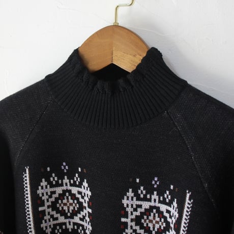 ASEEDONCLOUD アシードンクラウド　Memories pull on knit  #Black  【送料無料】