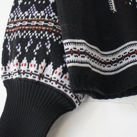 ASEEDONCLOUD アシードンクラウド　Memories pull on knit  #Black  【送料無料】
